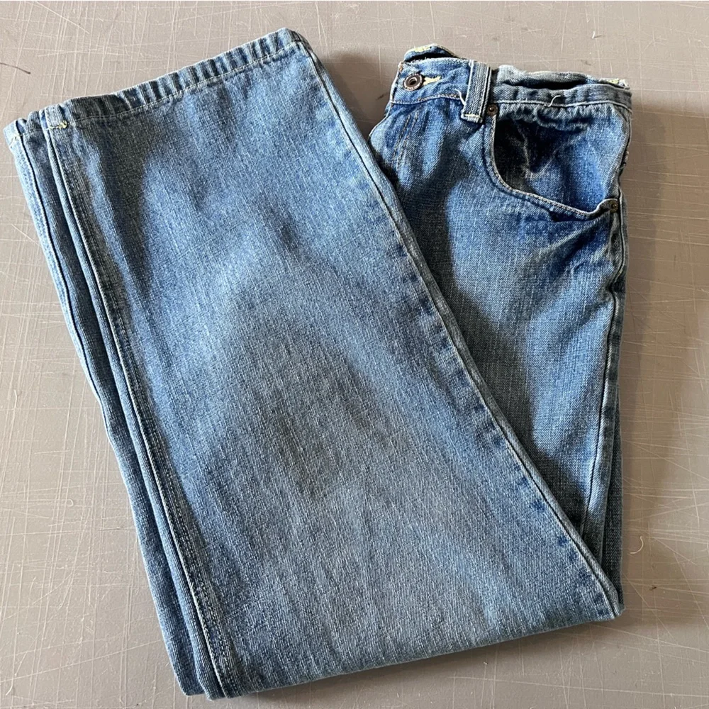 Vintage Calvin Klein Jeans Juniors Size 12 Denim Eagle On Back Pocket Retro Y2K